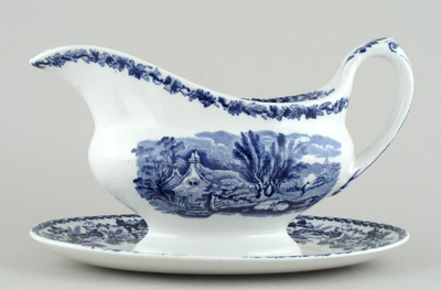 Sauce Boat with fixed stand c1930s